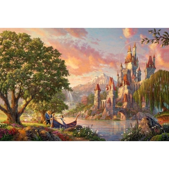 NEW RARE Thomas Kinkade Beauty and Beast II Puzzle - Picture 4 of 6